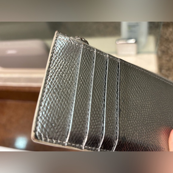 Celine Compact Zipped Cardholder Wallet Silver - Picture 3 of 10